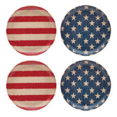 Vintage Americana Accent Plates - Set Of 4