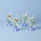Butterfly Meadow Herbs Tall Tumblers, Set Of 4