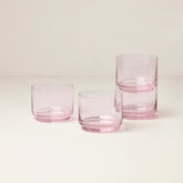 Tuscany Classics Stackable Short Glasses, Set Of 4, Blush