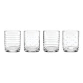 Mingle Double Old Fashion Glasses, Set of 4