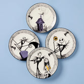 Nightmare Before Christmas Accent Plates, Set Of 4
