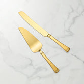 Portola Satin Gold 2-Piece Dessert Set