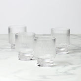 Modulus Tumblers, Set Of 4, Clear