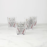 Make Merry Double Old Fashioned Glasses, Set of 4