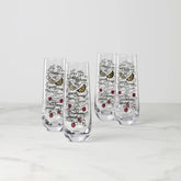 Make Merry Stemless Flutes, Set of 4