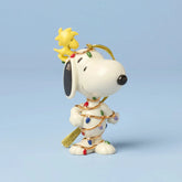 Snoopy Tangled in Lights Ornament