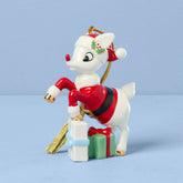 Rudolph in a Santa Suit Ornament