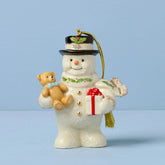 2026 Snowman with Teddy Bear Ornament