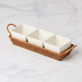 Willow & White, 4-Piece Serving Set