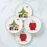 Peanuts Gang Accent Plates, Set of 4, Assorted