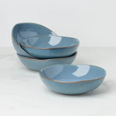 Organic Shades Blue Pasta Bowls, Set of 4