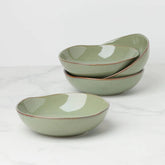 Organic Shades Green Pasta Bowls, Set of 4