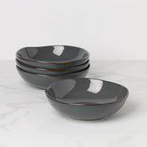 Organic Shades Grey Pasta Bowls, Set of 4