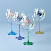 Butterfly Meadow Balloon Wine Glasses, Set of 4, Assorted