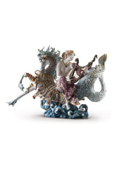 Arion On A Seahorse Sculpture - Limited Edition