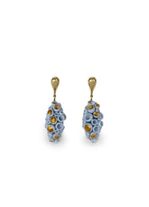 Coral Blue Reef Long Earrings