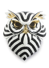 Owl Mask, Black & Gold