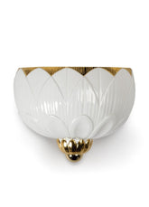 Ivy & Seed Wall Sconce, White & Gold (US)