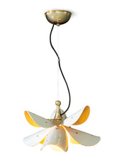 Blossom Hanging Lamp, White/Gold (US)