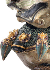 Guardian Lioness Sculpture, Red - Limited Edition