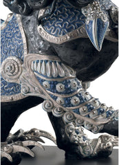 Guardian Lion Sculpture, Black - Limited Edition