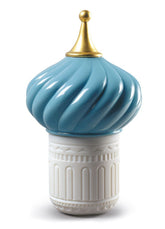 Turquoise Spire Candle 1001 Lights, Unbreakable Spirit Scent
