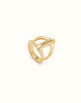 18K Gold Plated 18K Gold Alloy Ring With Stingray Structure