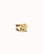 18K Gold Alloy Ring In The Shape Of A Tube
