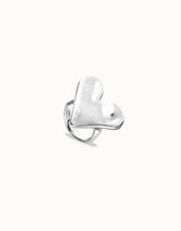 Sterling Silver Plated Heart Shaped Ring