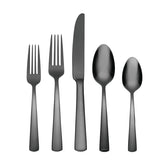 Aptitude Midnight Glossy 20-Piece Flatware Set