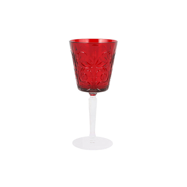Barocco Ruby Wine Glass