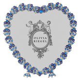 Contessa Heart Sapphire 3.5" Frame Silver