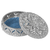 Windsor Round Box - Silver