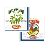 Vintage Olive Italy & California Cocktail Napkins (Pack of 20)