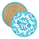 Sicily Teal Charger Placemats