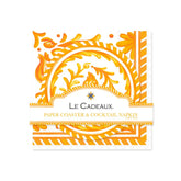 Sicily Orange Double-Sided Cocktail Napkins & Coasters Gift Set
