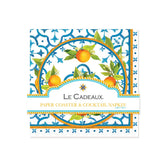 Valencia Double-Sided Cocktail Napkins & Coasters Gift Set