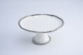 Salerno Round Cake Stand - Silver