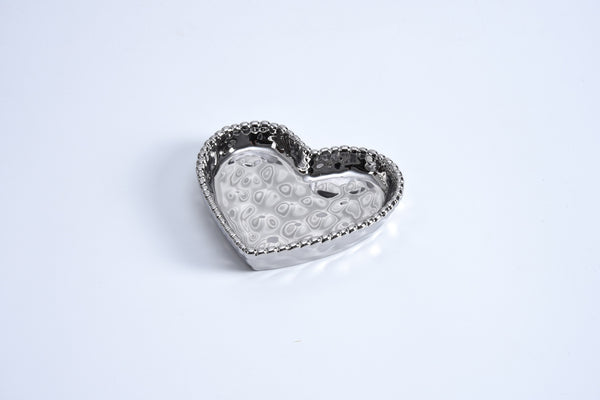Love Is In The Air Mini Heart Dish, Silver