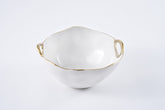 Golden Handles Large Round Bowl