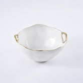 Golden Handles Large Round Bowl