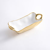 Golden Handles Mini Rectangular Bowl