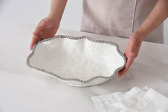 Salerno Serving Bowl - Silver