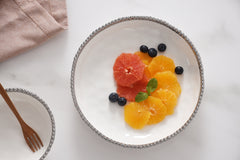 Salerno Medium Shallow Bowl - Silver