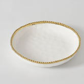 Golden Salerno Medium Shallow Bowl