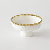Salerno Small Footed Bowl - Gold