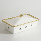 Golden Salerno Rectangular Chafing Dish - Gold