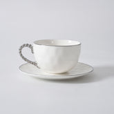 Salerno Teacup & Saucer - Silver