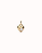 Charm With Pearl - Gold