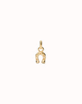 Charm In Horseshoe Shape - Gold